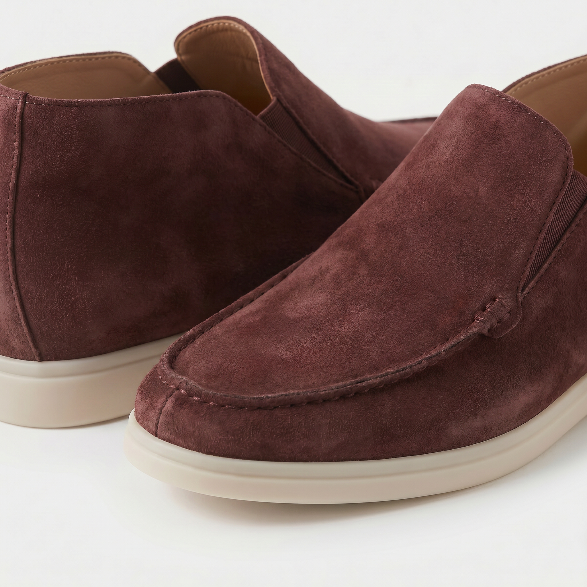 Milano City Loafer Suede Burgundy Rose