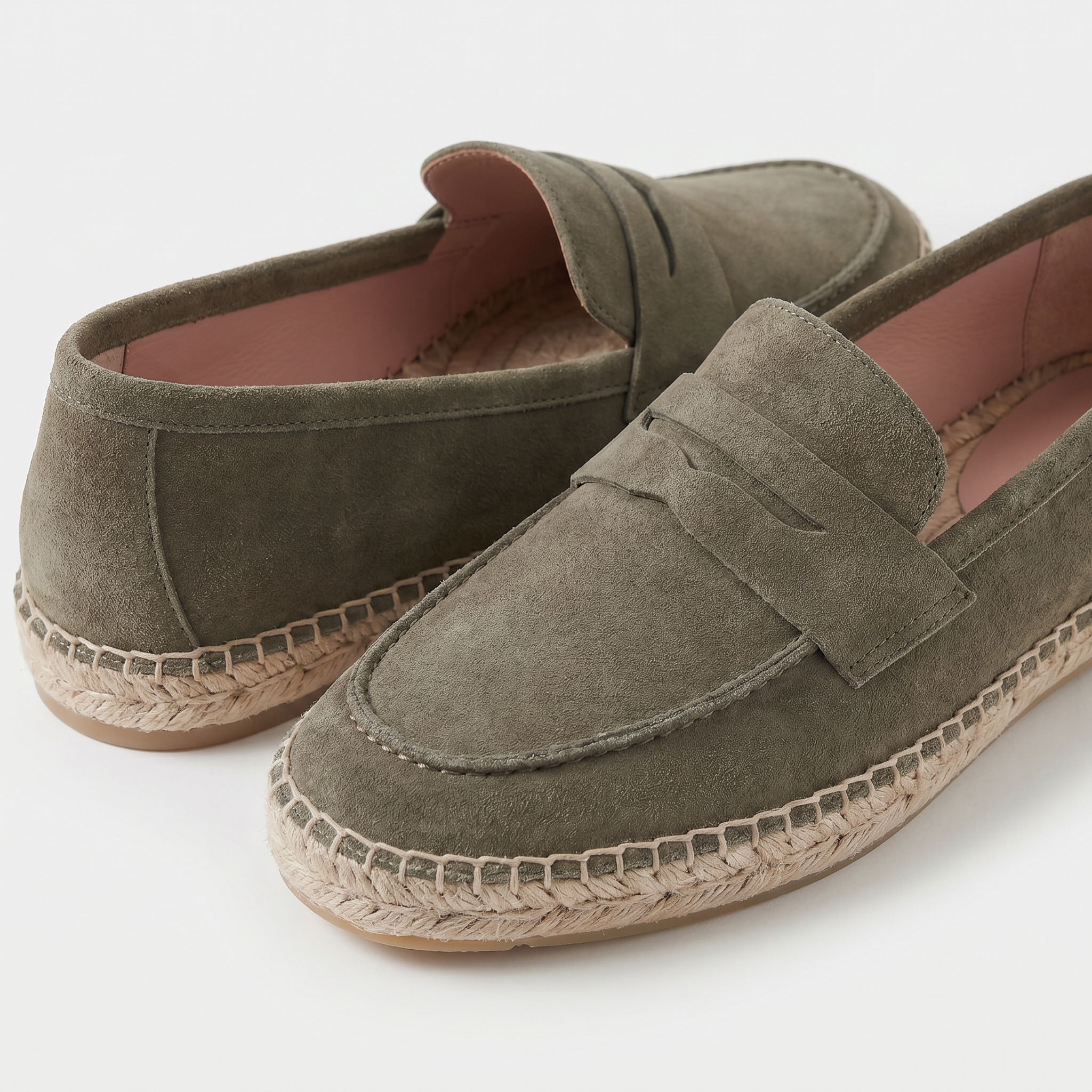Ravello Espadrille Loafer Suede Olive