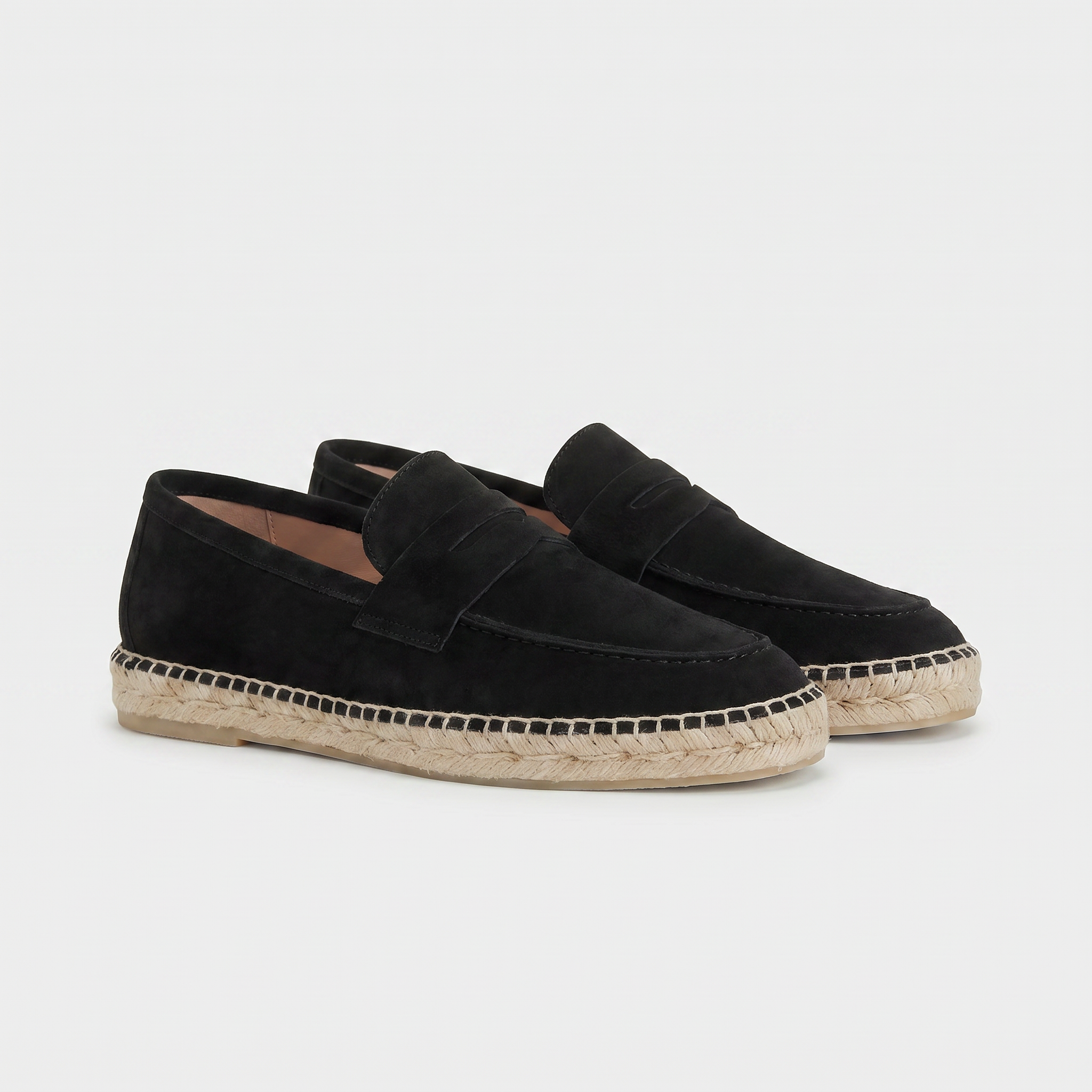 Ravello Espadrille Loafer Suede Black