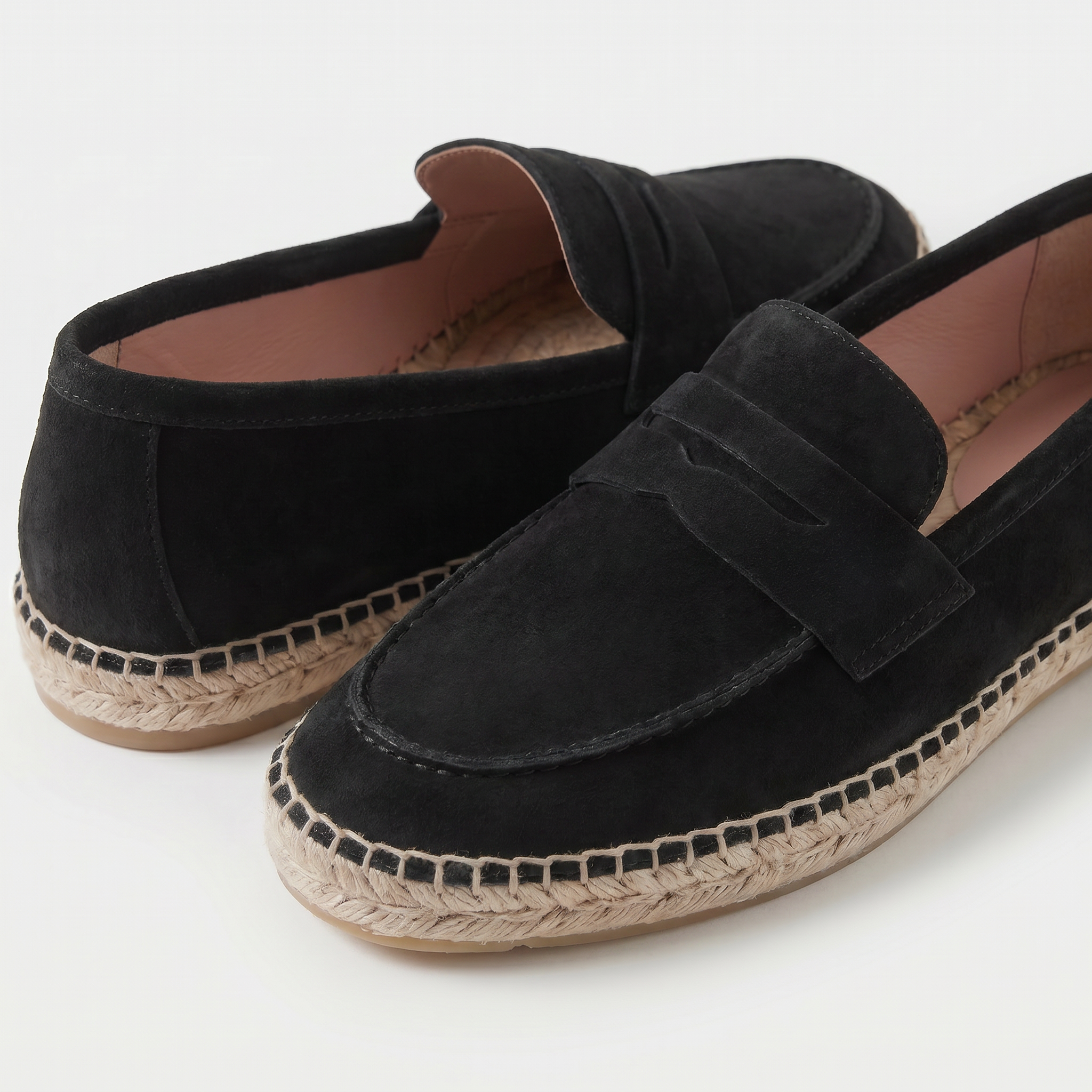 Ravello Espadrille Loafer Suede Black
