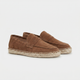 Mocassini Espadrillas Ravello in Camoscio Color Tabacco Caldo