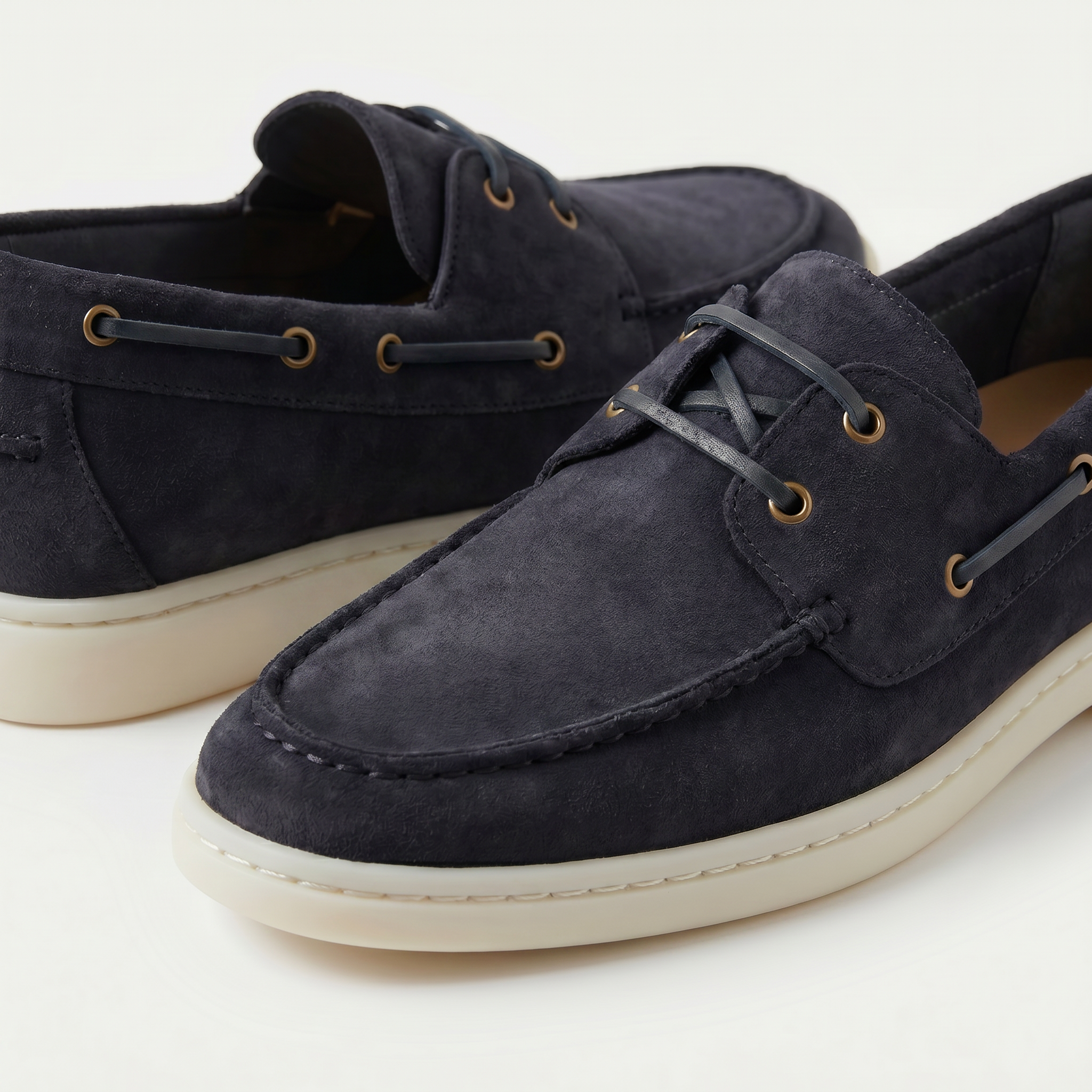 Portofino Boat Shoe Suede Midnight Navy