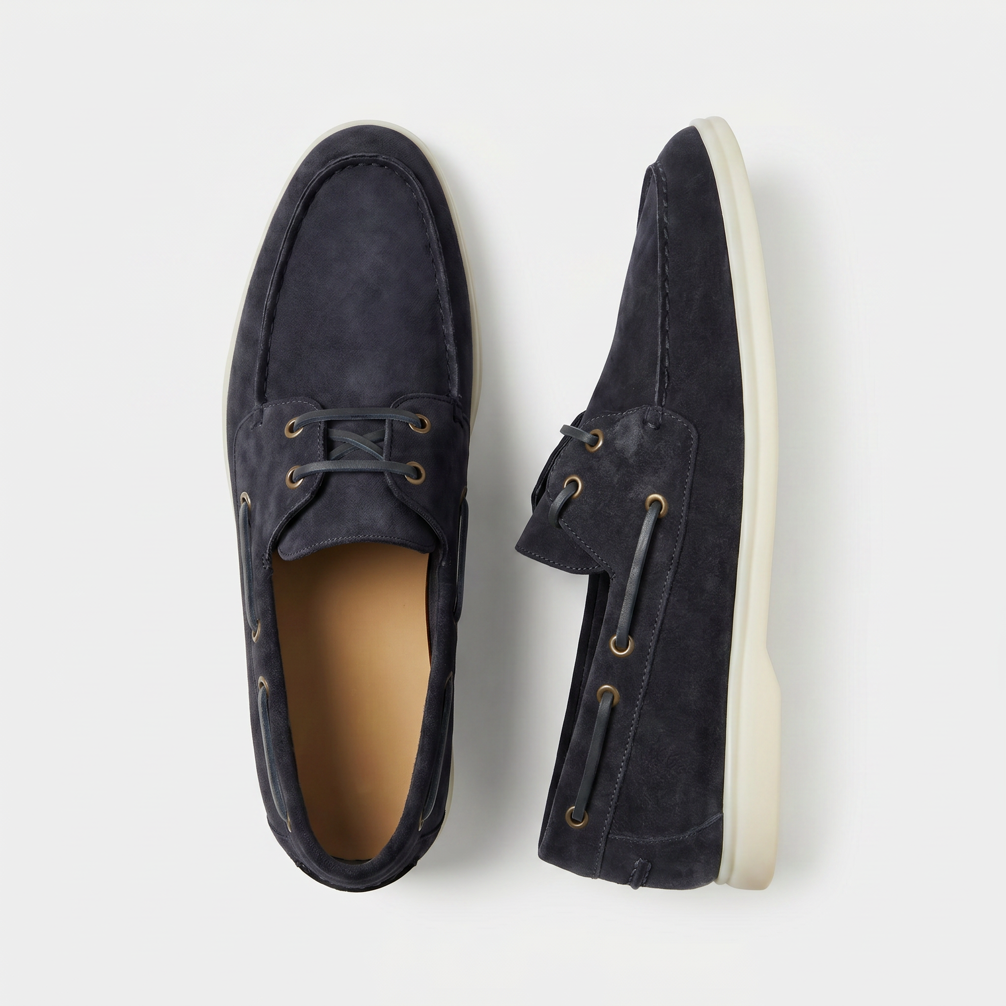 Portofino Boat Shoe Suede Midnight Navy