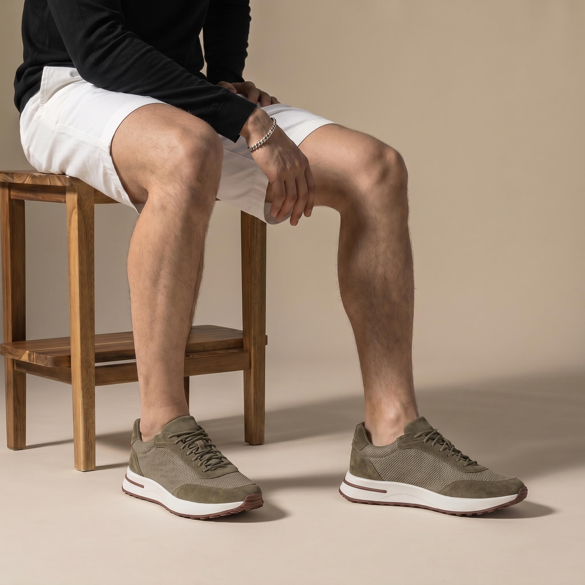 Palazzo Runner Mesh Olive Military