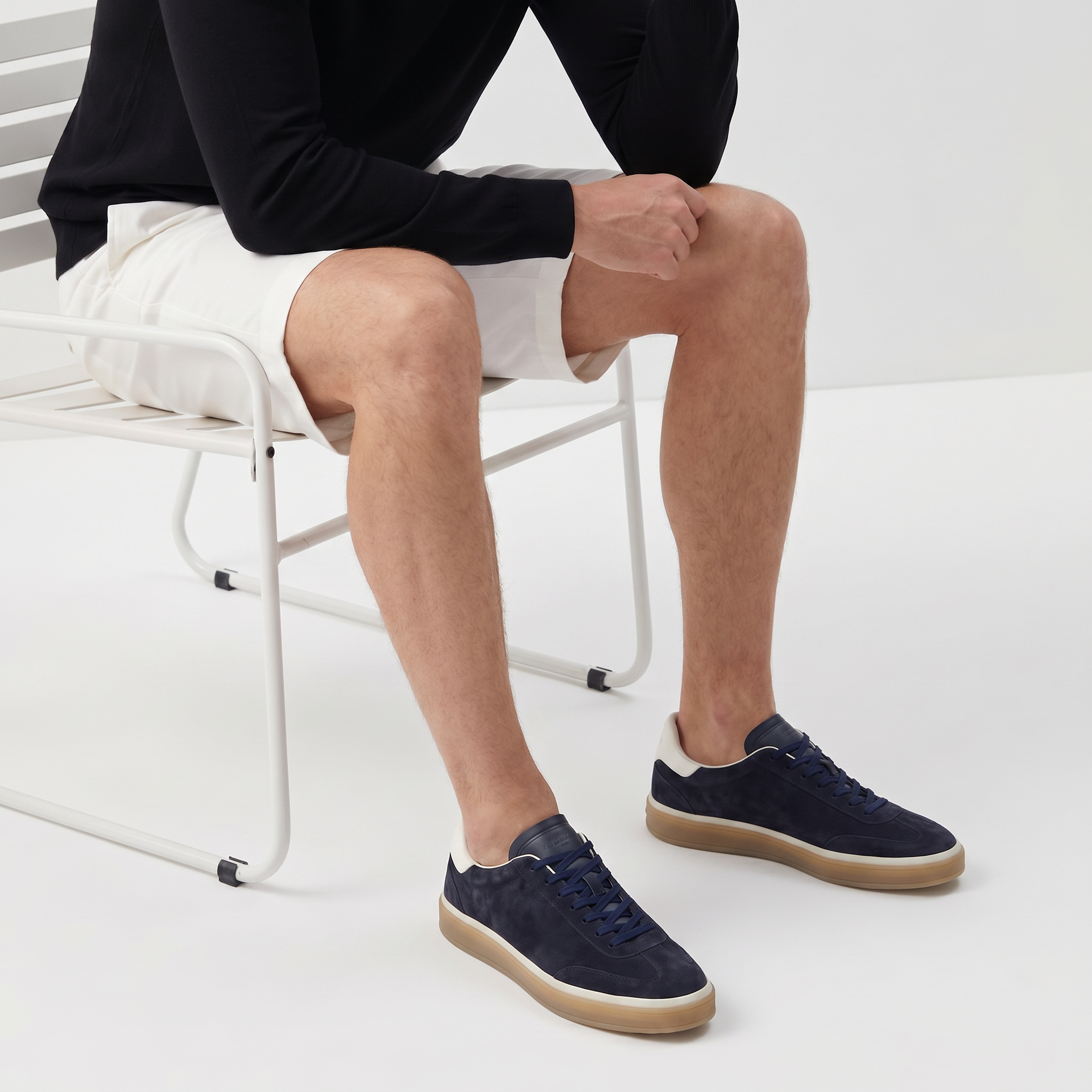 Riviera Court Sneaker Suede Navy