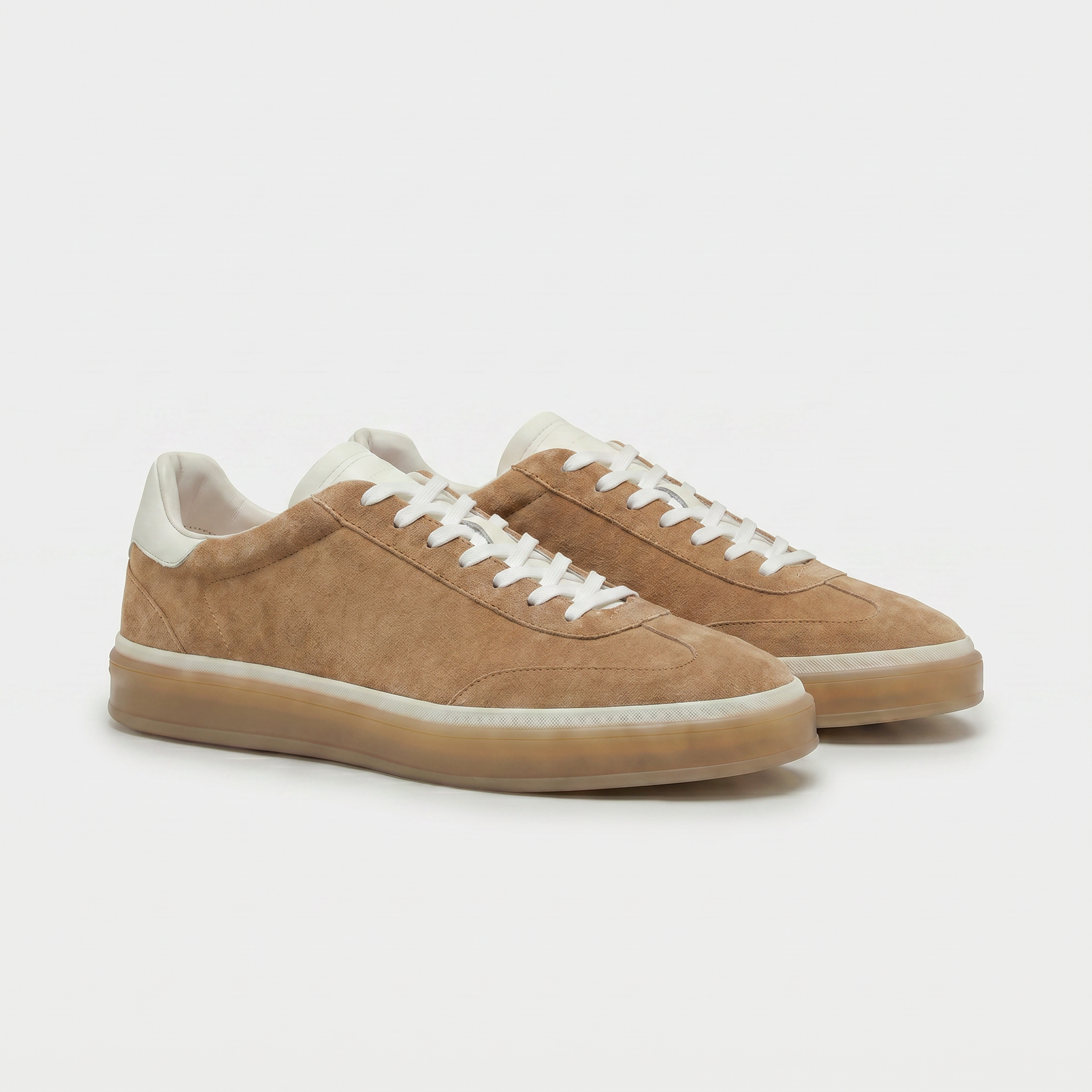 Riviera Court Sneaker Suede Camel Tan