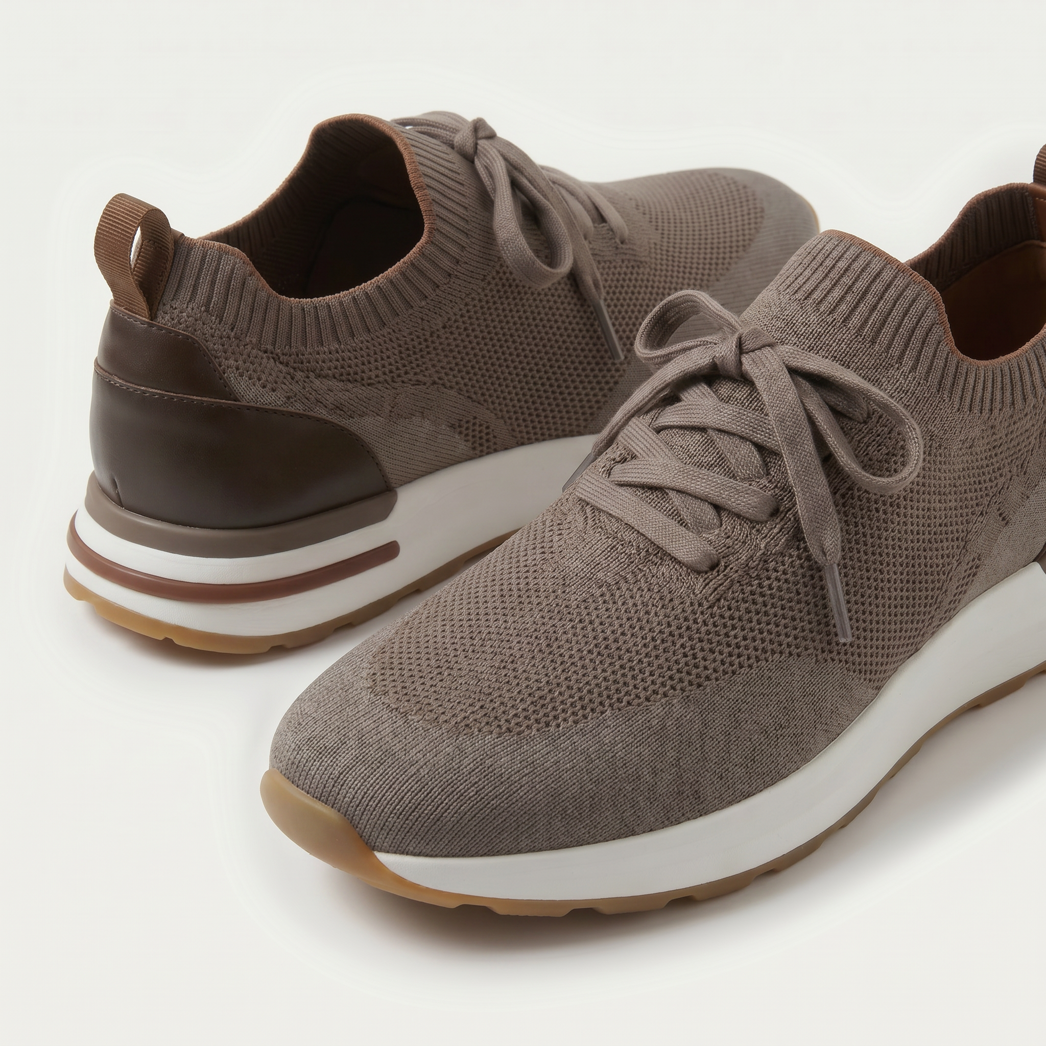Siena Knit Sneaker Taupe