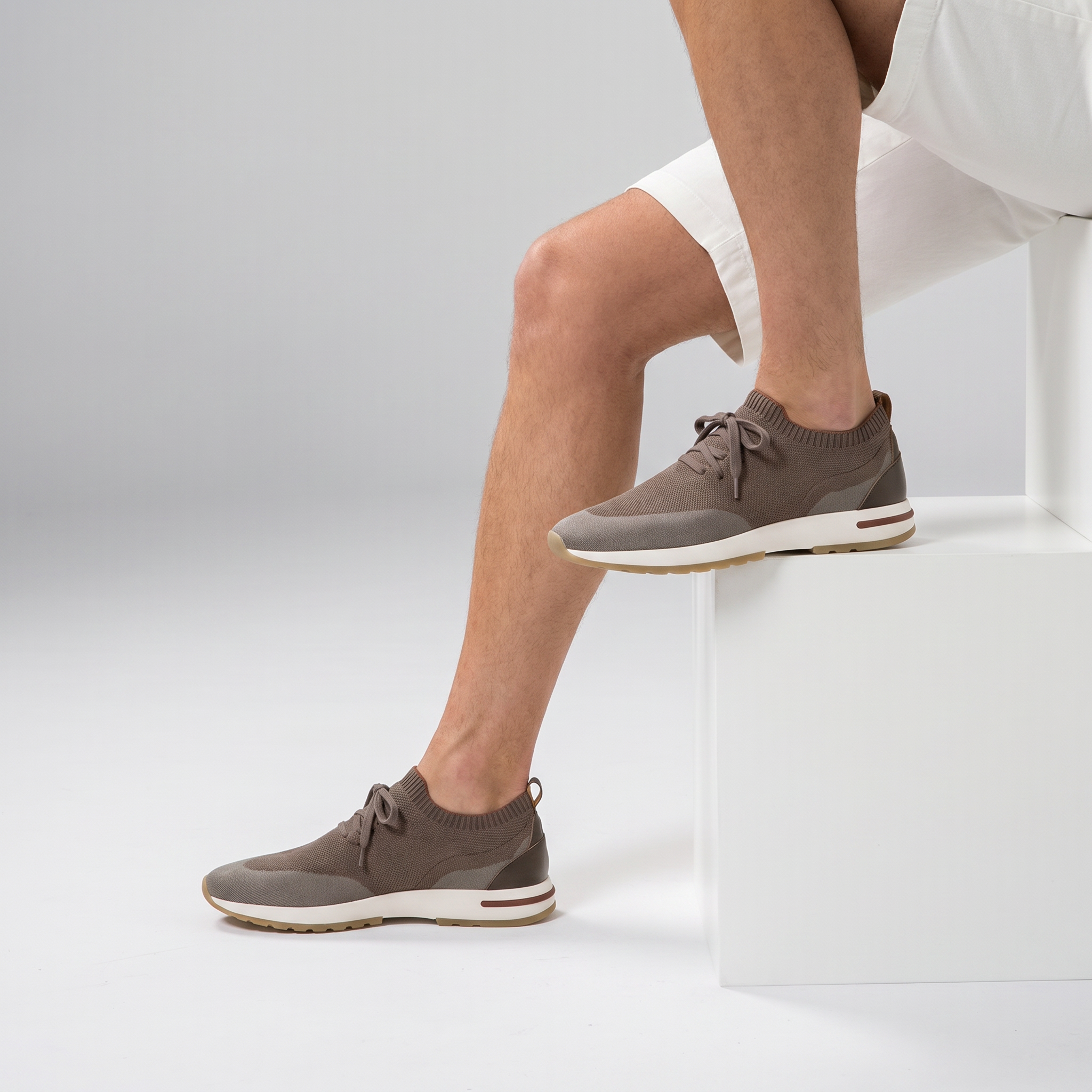 Siena Knit Sneaker Taupe