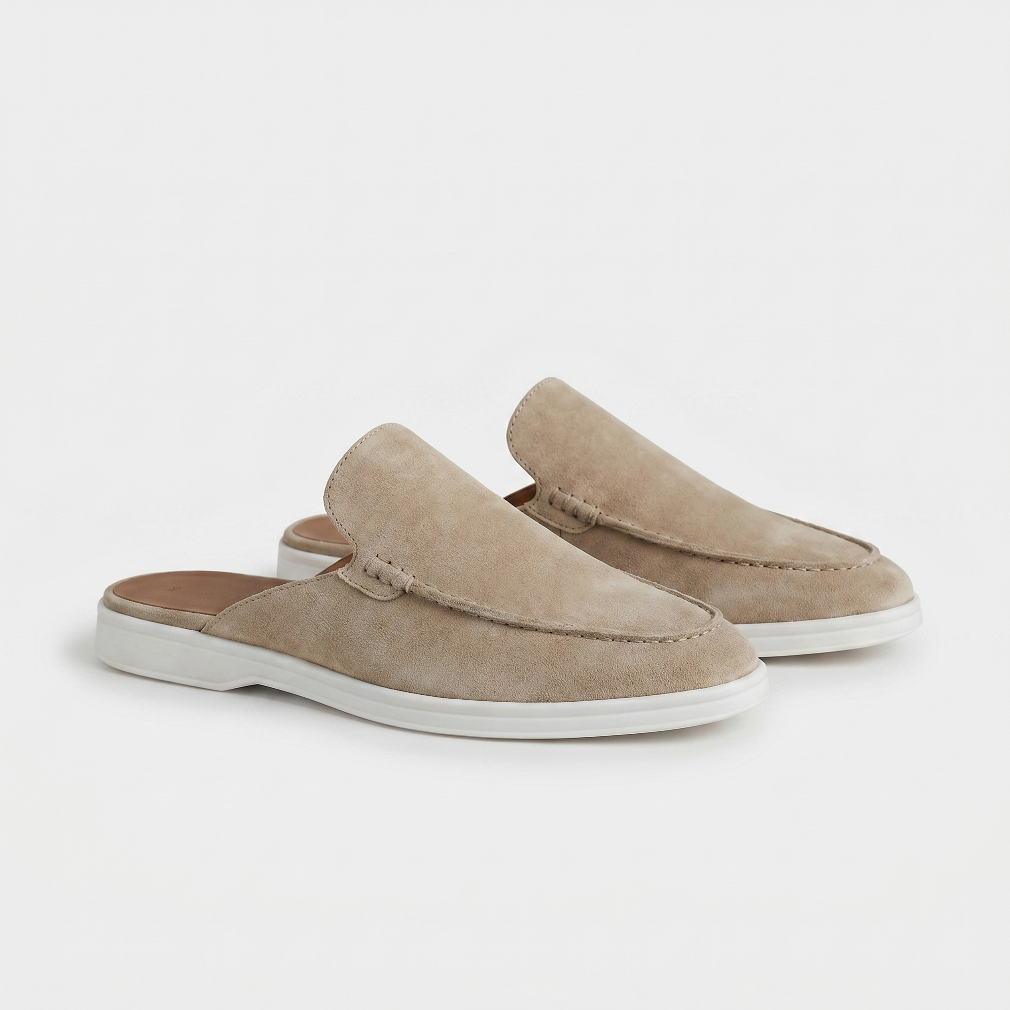Positano Suede Mule II Taupe