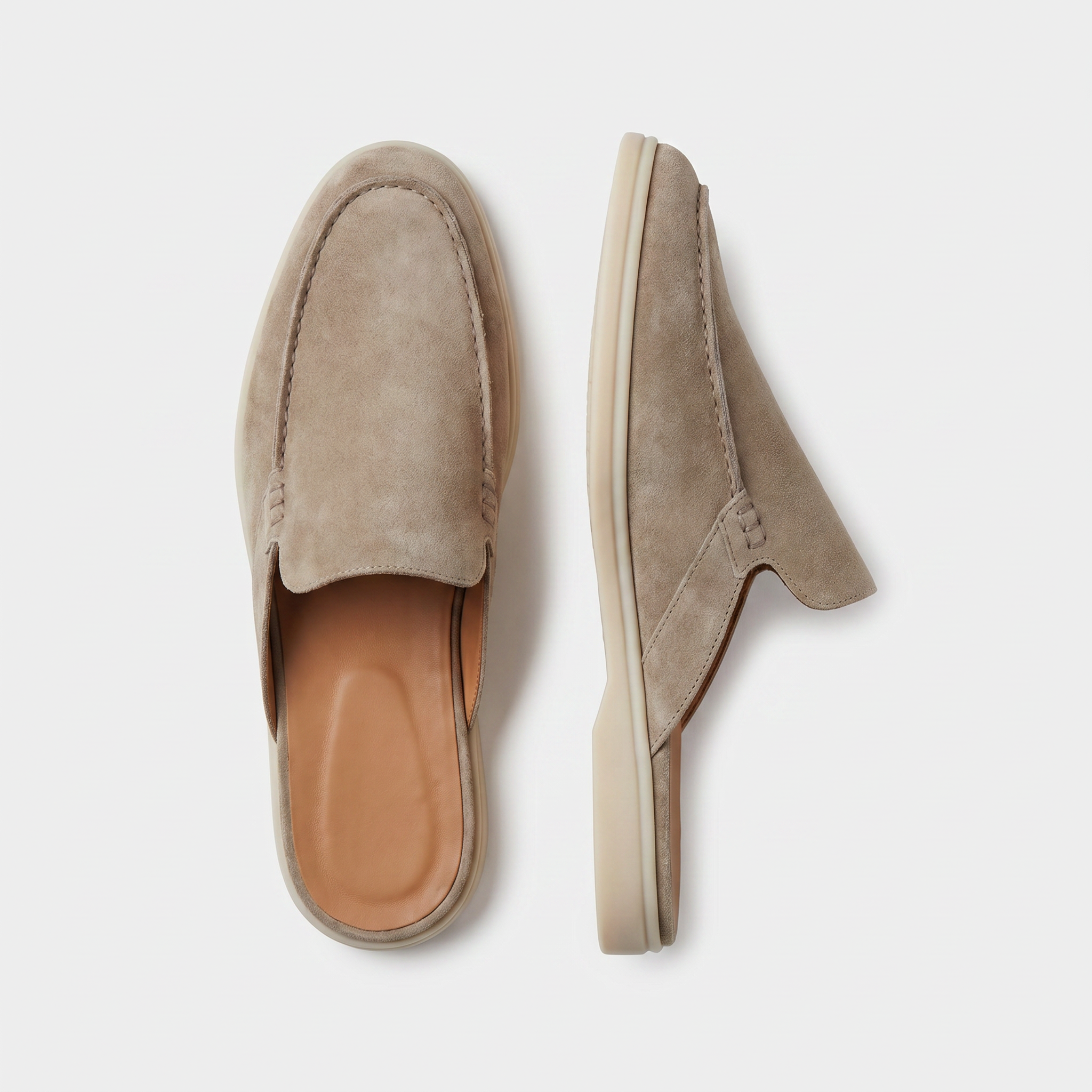 Positano Suede Mule II Taupe
