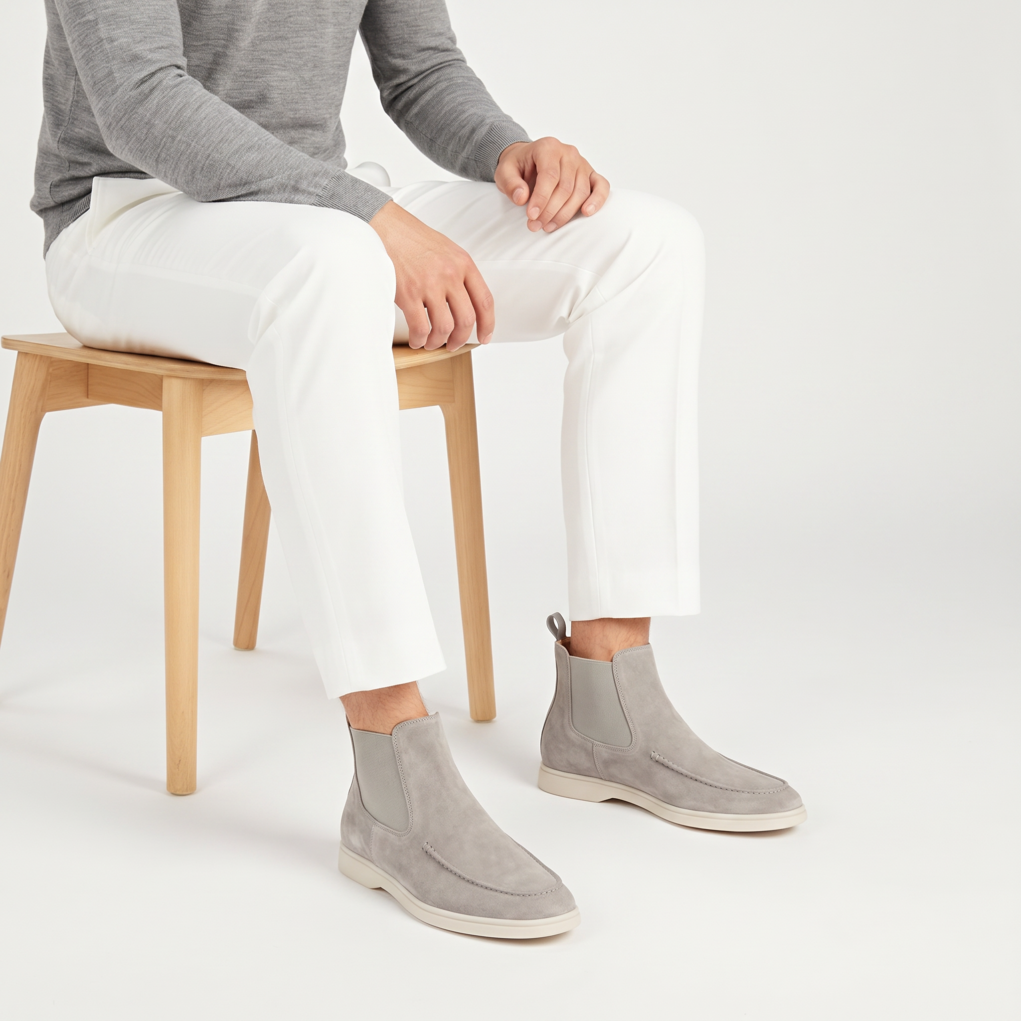 Cortina Suede Boot Stone Grey