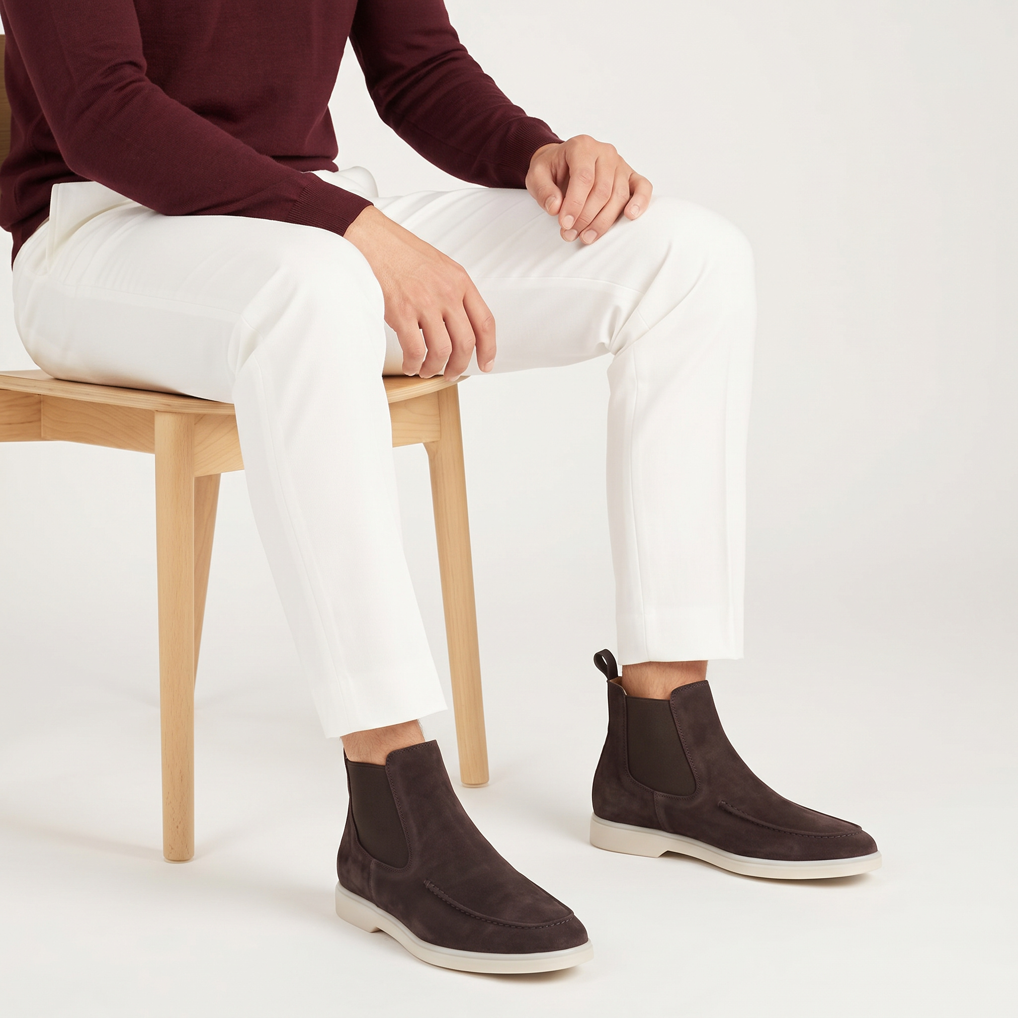 Cortina Suede Boot Dark Brown
