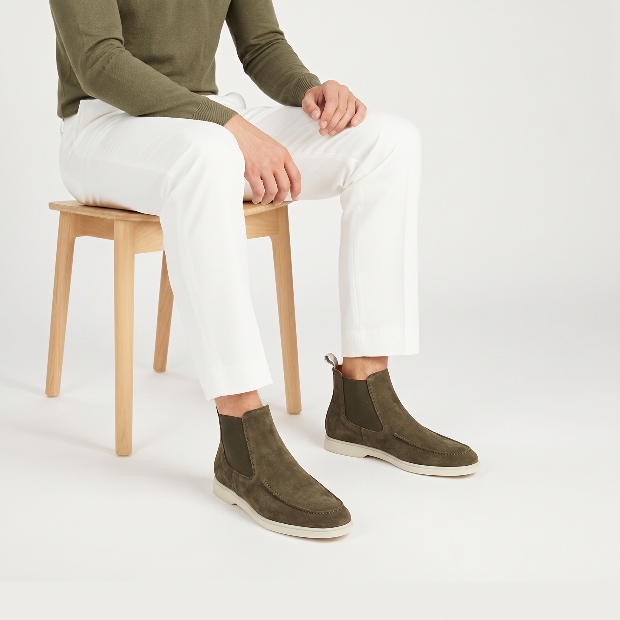 Cortina Suede Boot Olive