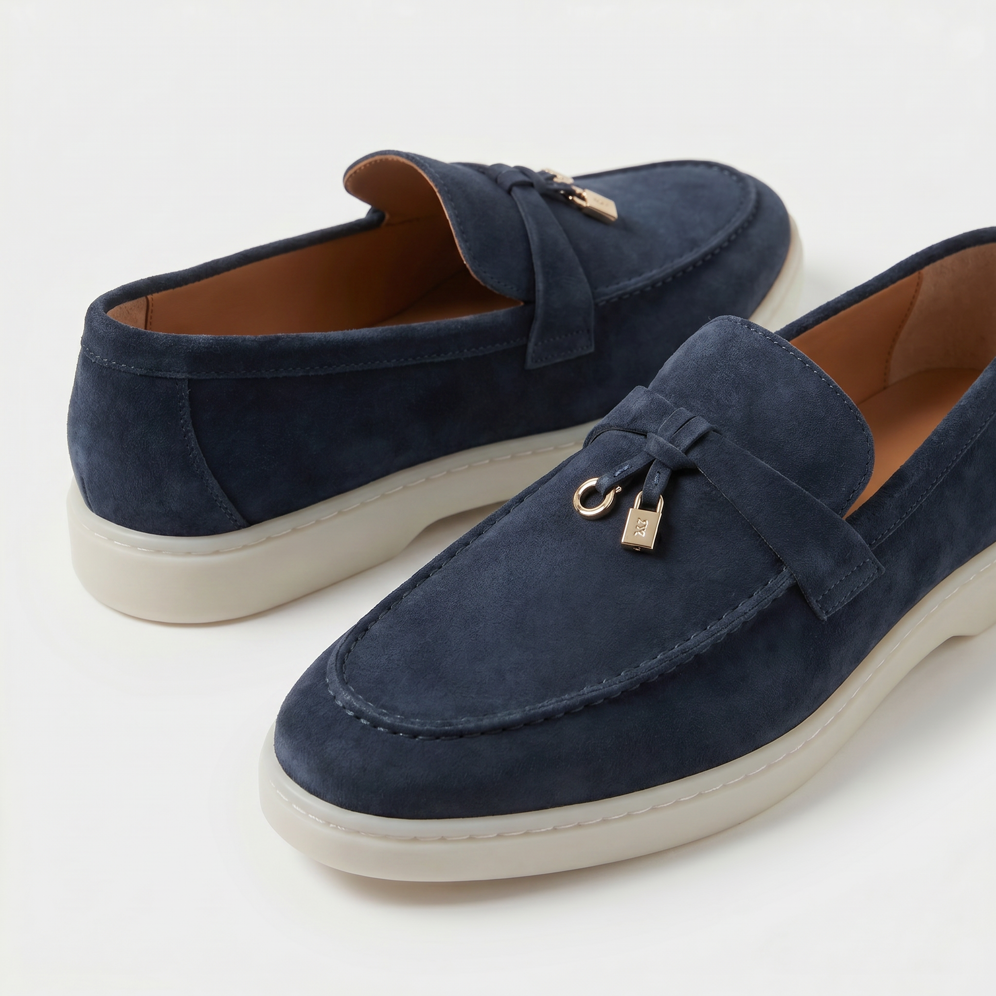 Como Suede Loafer Women Navy