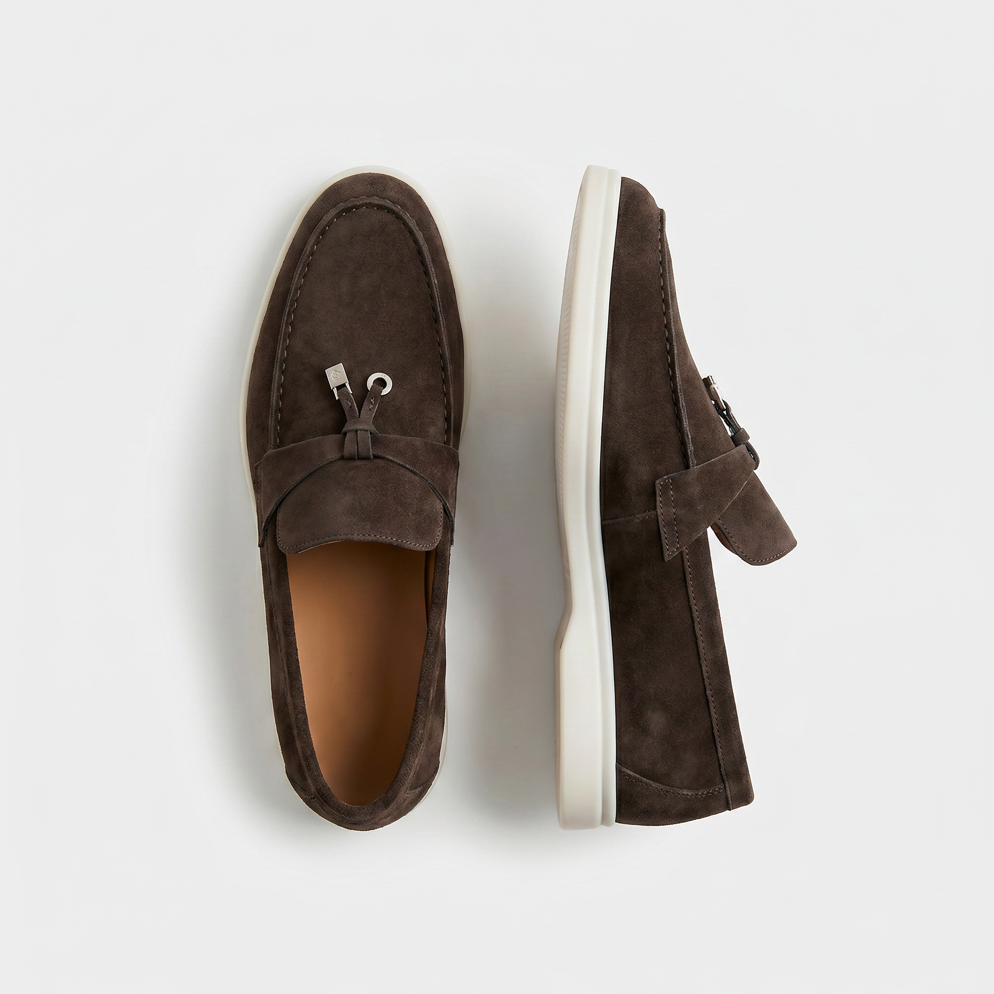Como Suede Loafer Women Dark Brown