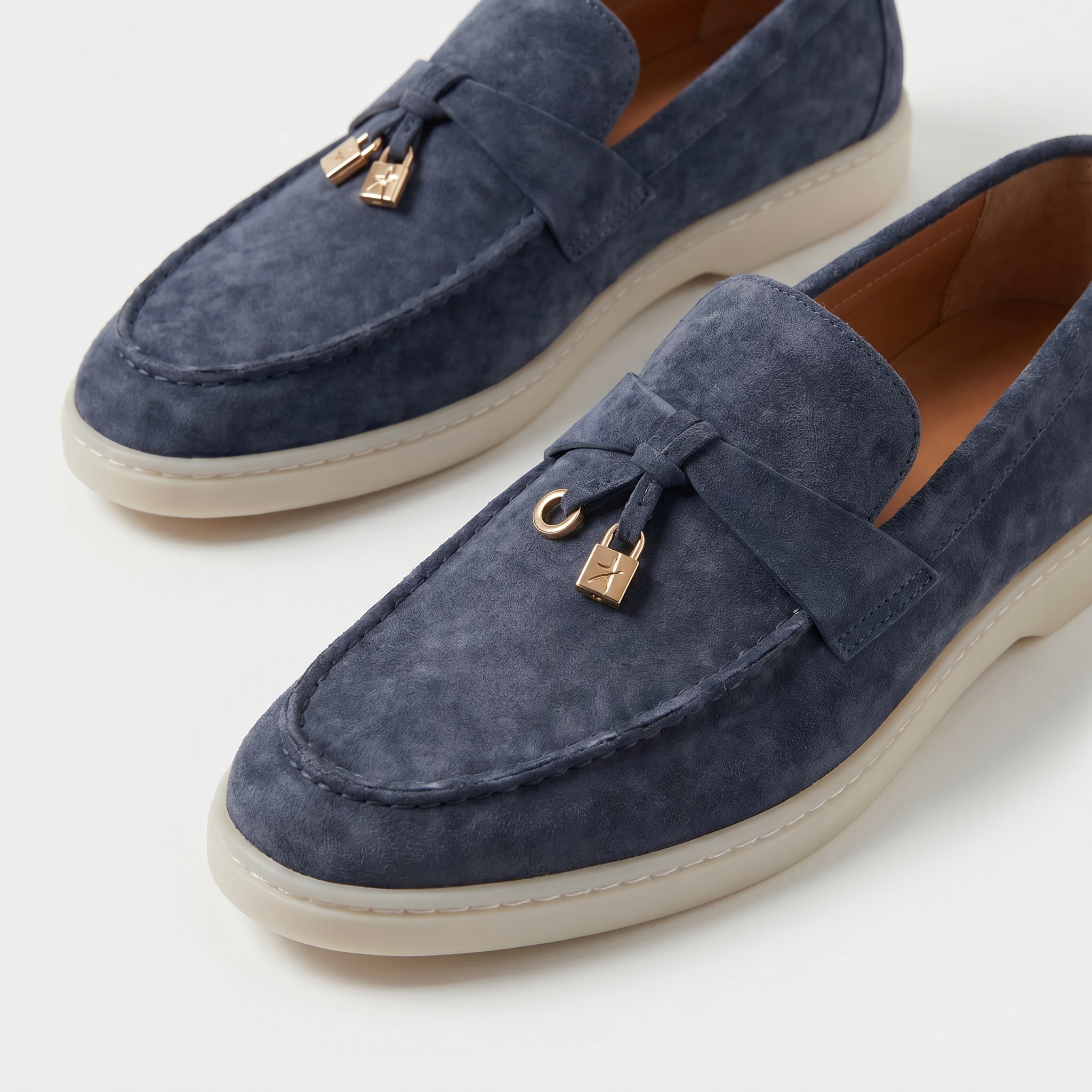 Como Suede Loafer Women Cobalt Blue
