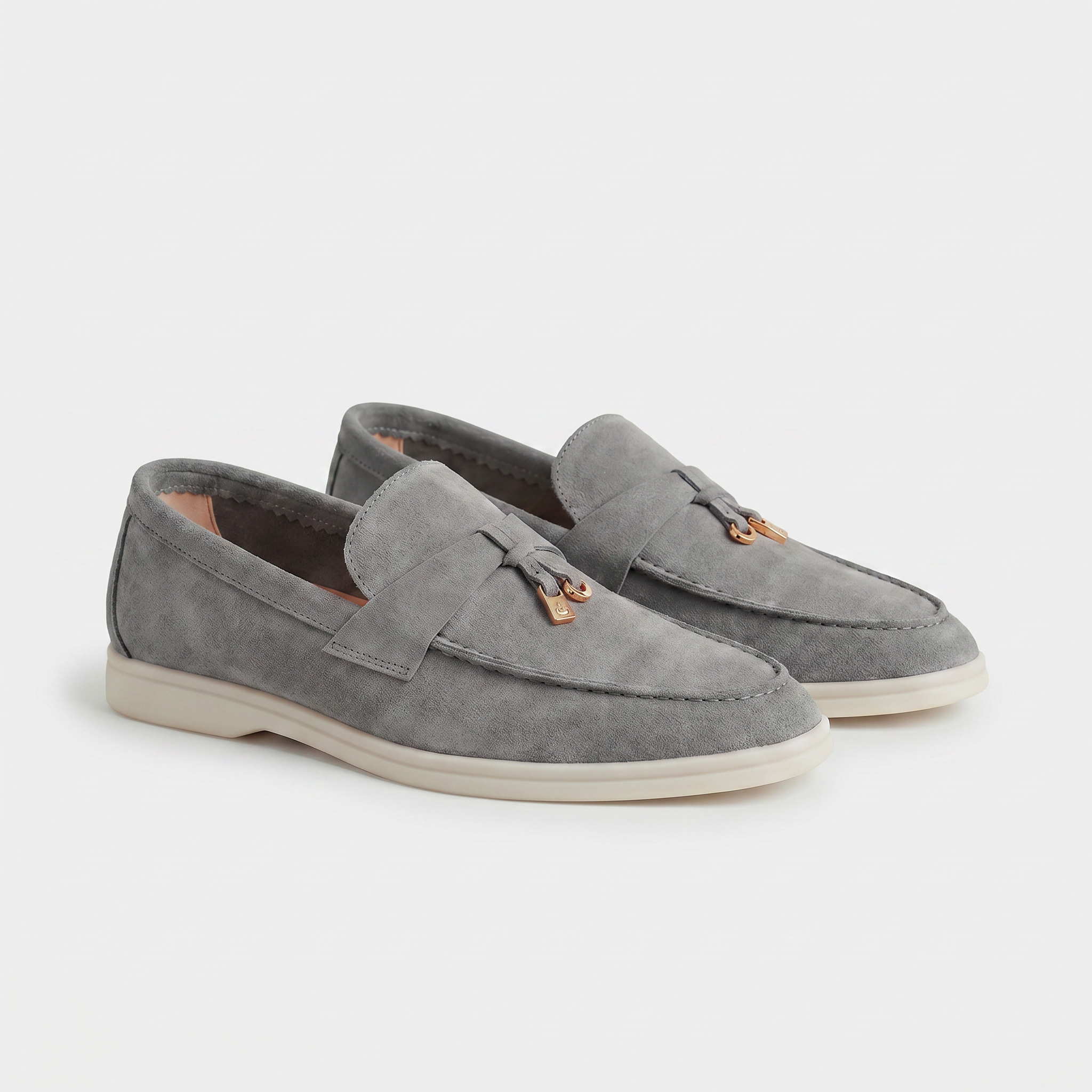 Como Suede Loafer Women Slate Grey