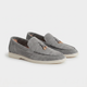 Como Suede Loafer Women Slate Grey