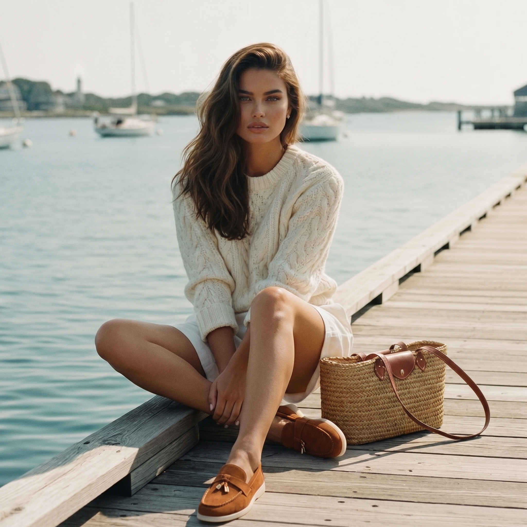 Como Suede Loafer Women Cognac