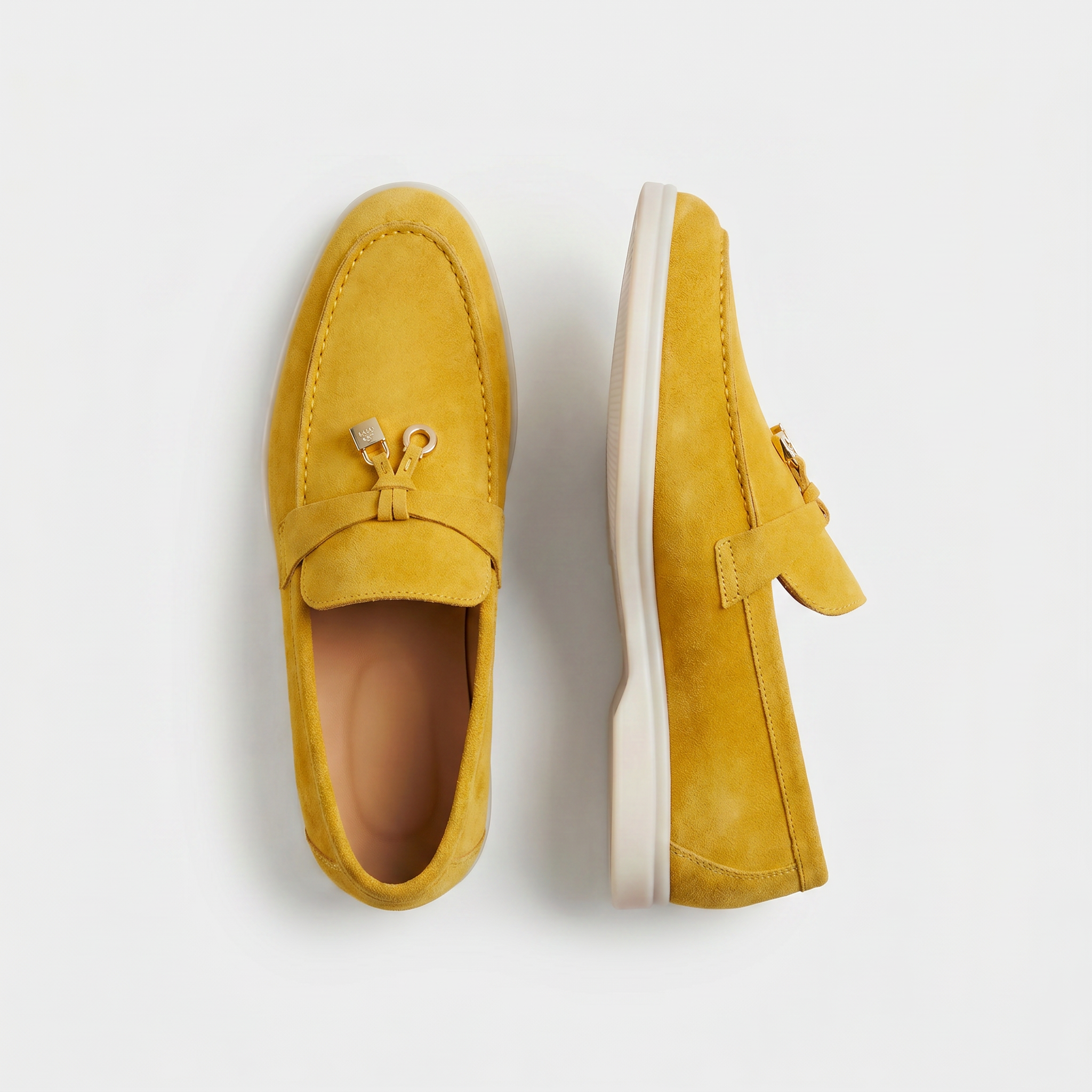 Como Suede Loafer Women Yellow
