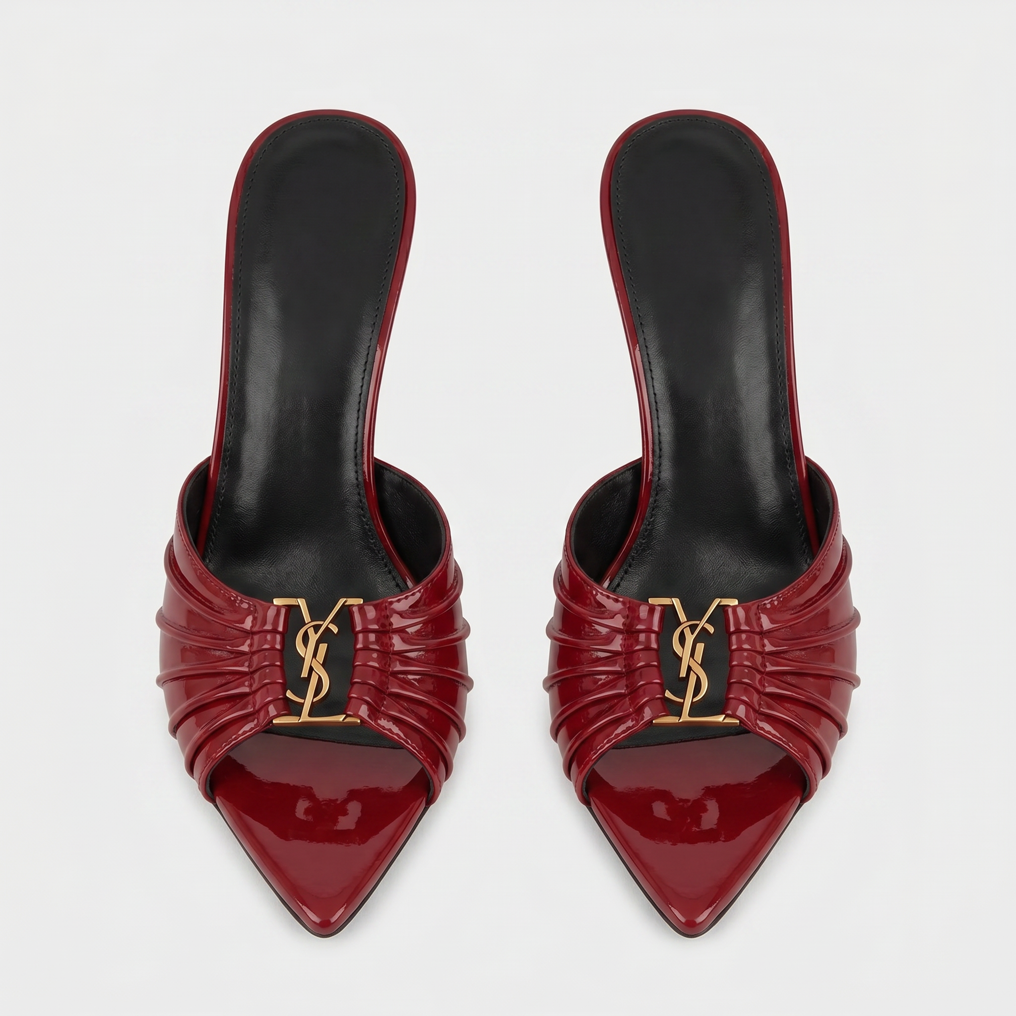 Capri Patent High Heels Burgundy