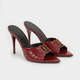 Capri Patent High Heels Burgundy