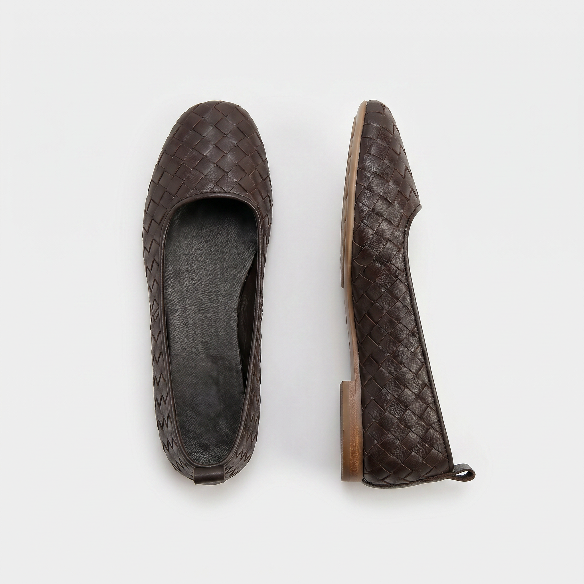 Riva Woven Ballet Shoes Women Espresso