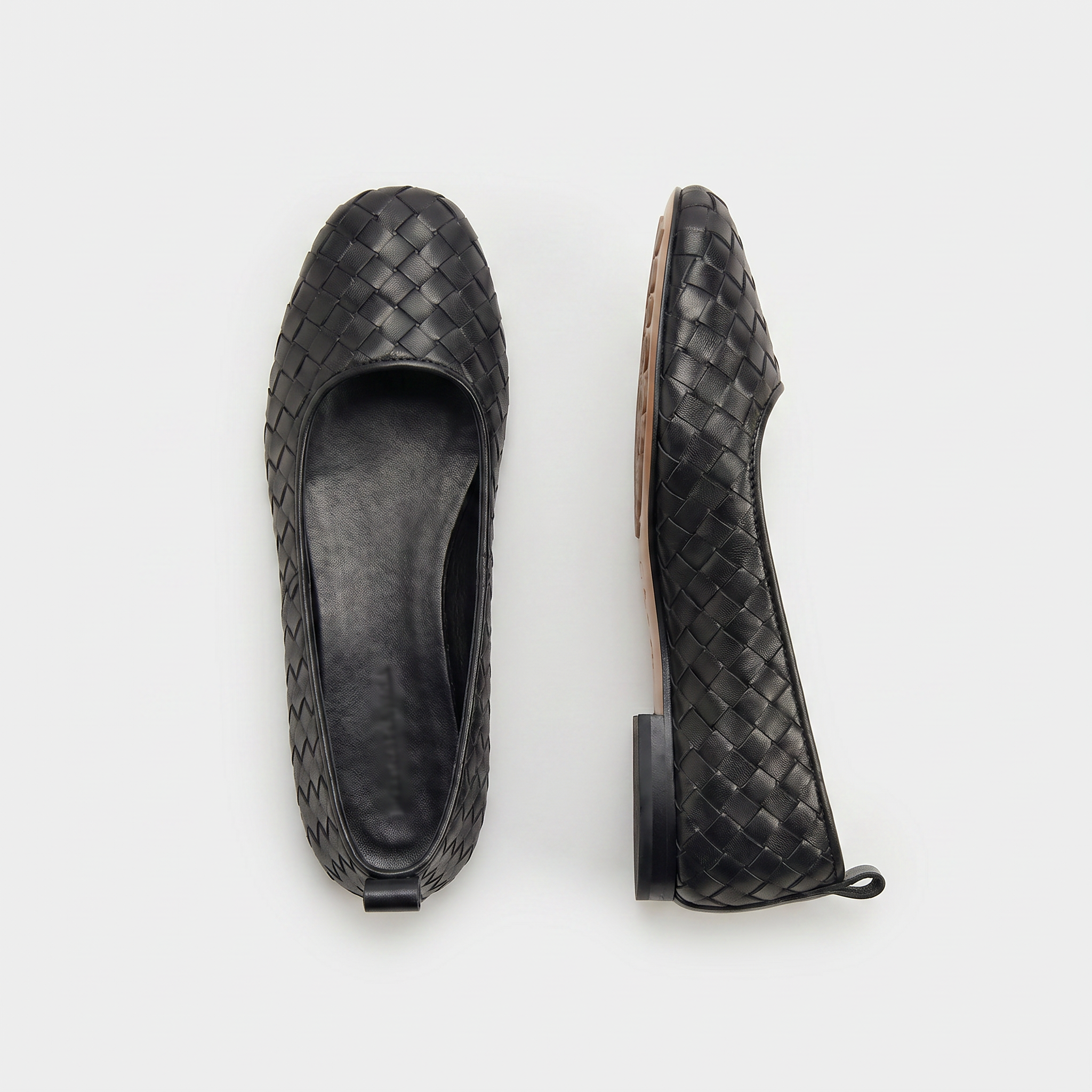 Riva Woven Ballet Shoes Women Black