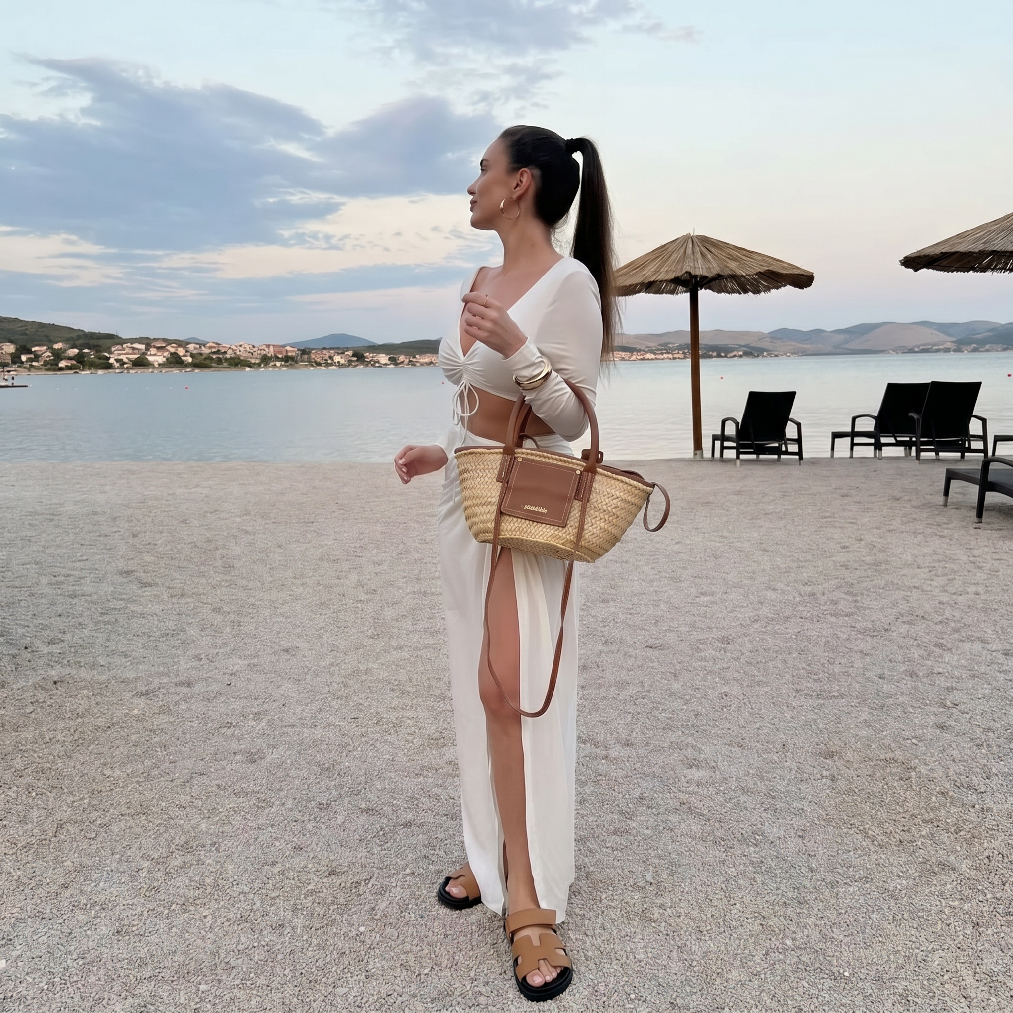 Cannes Slide Women Tan