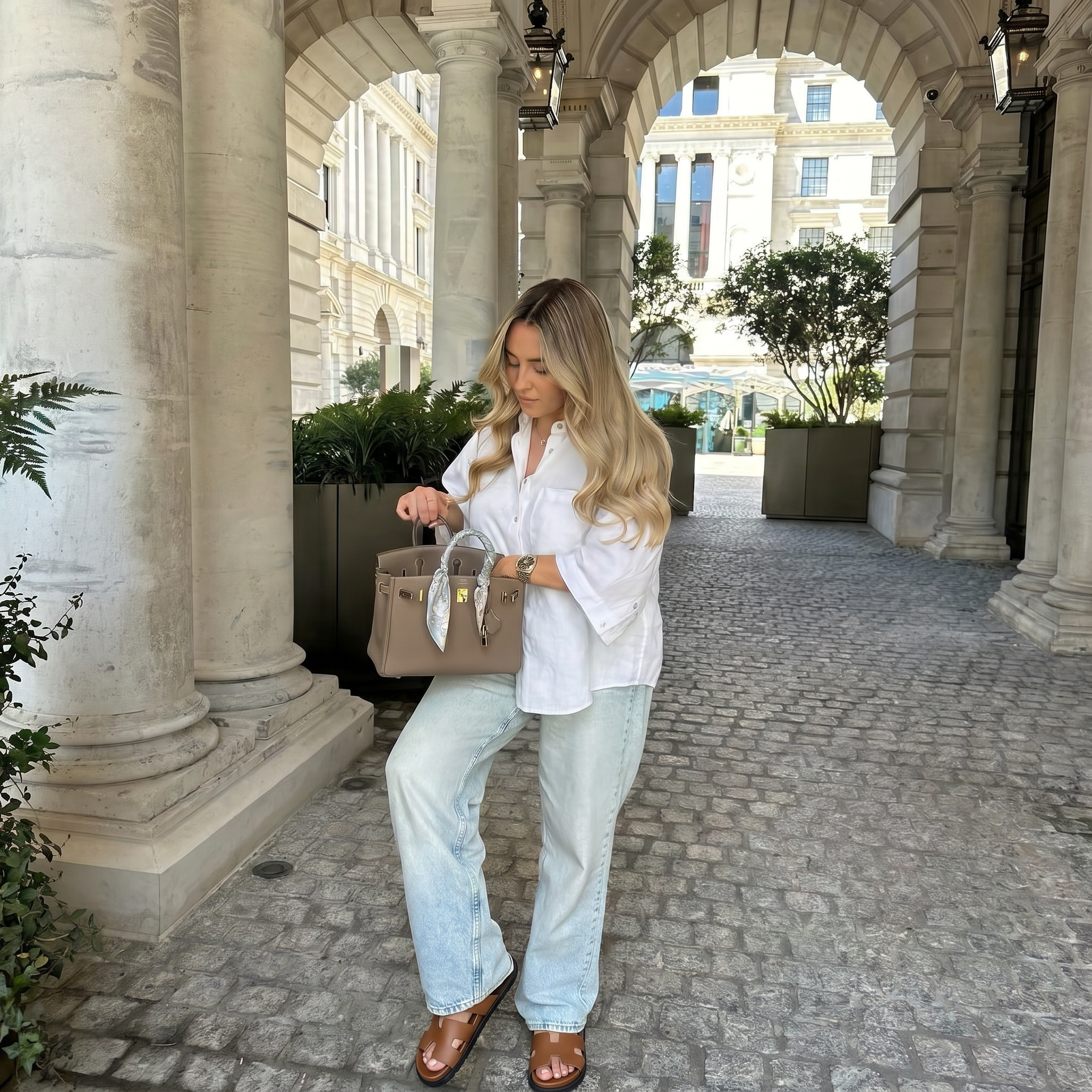 Cannes Slide Women Cognac