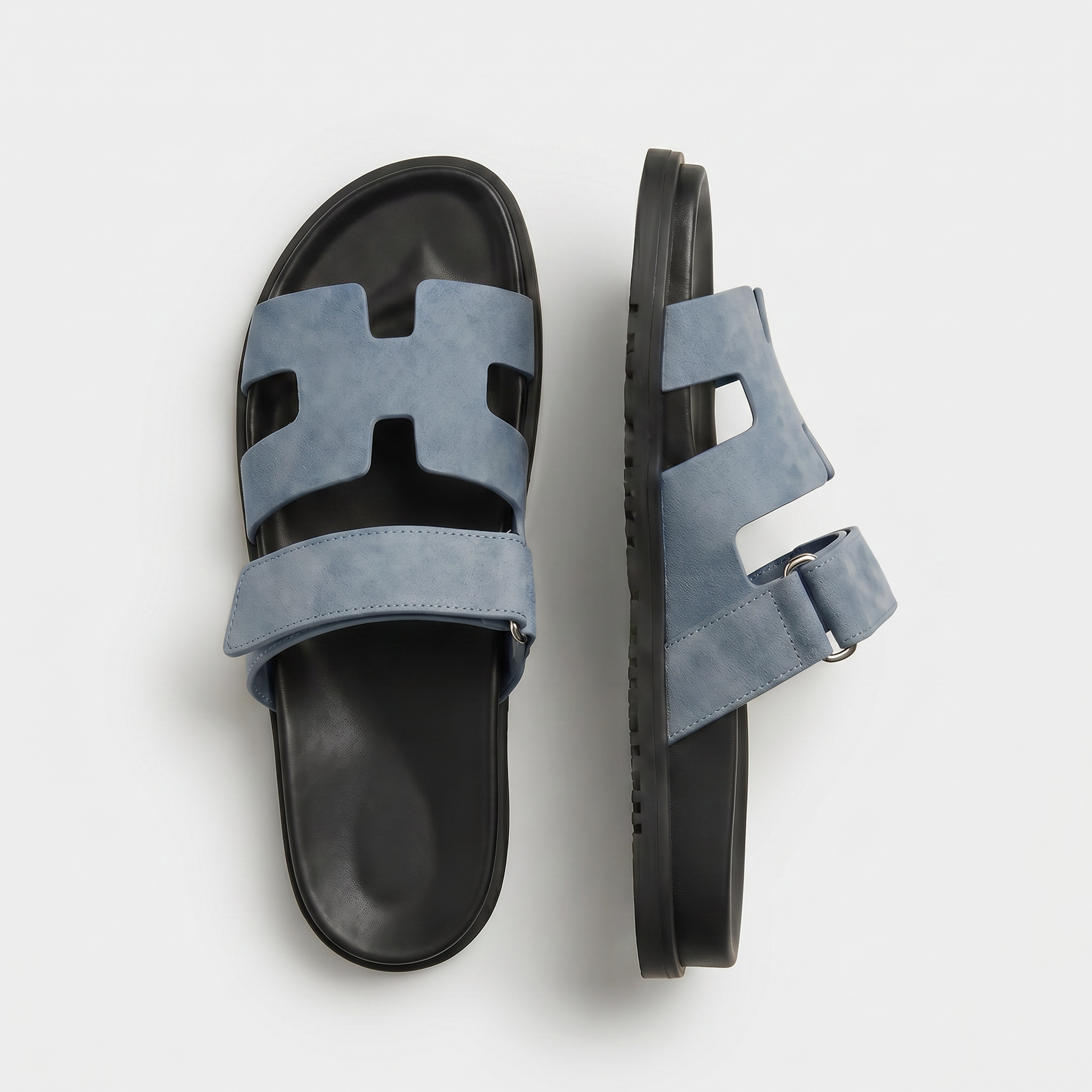 Cannes Suede Slide Women Slate Blue