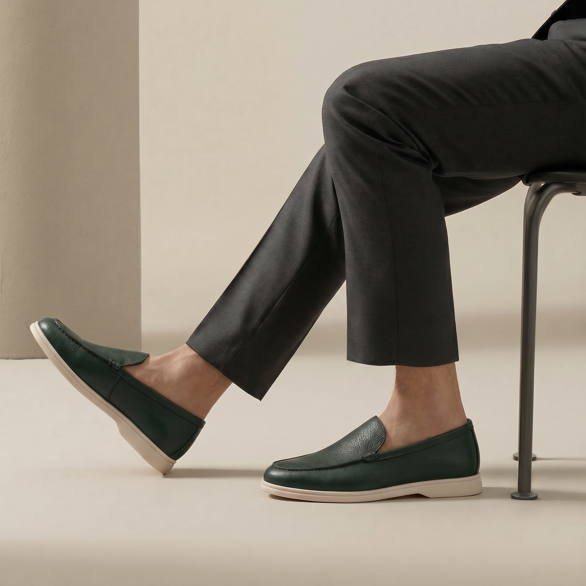 Portofino Leather Loafer Green
