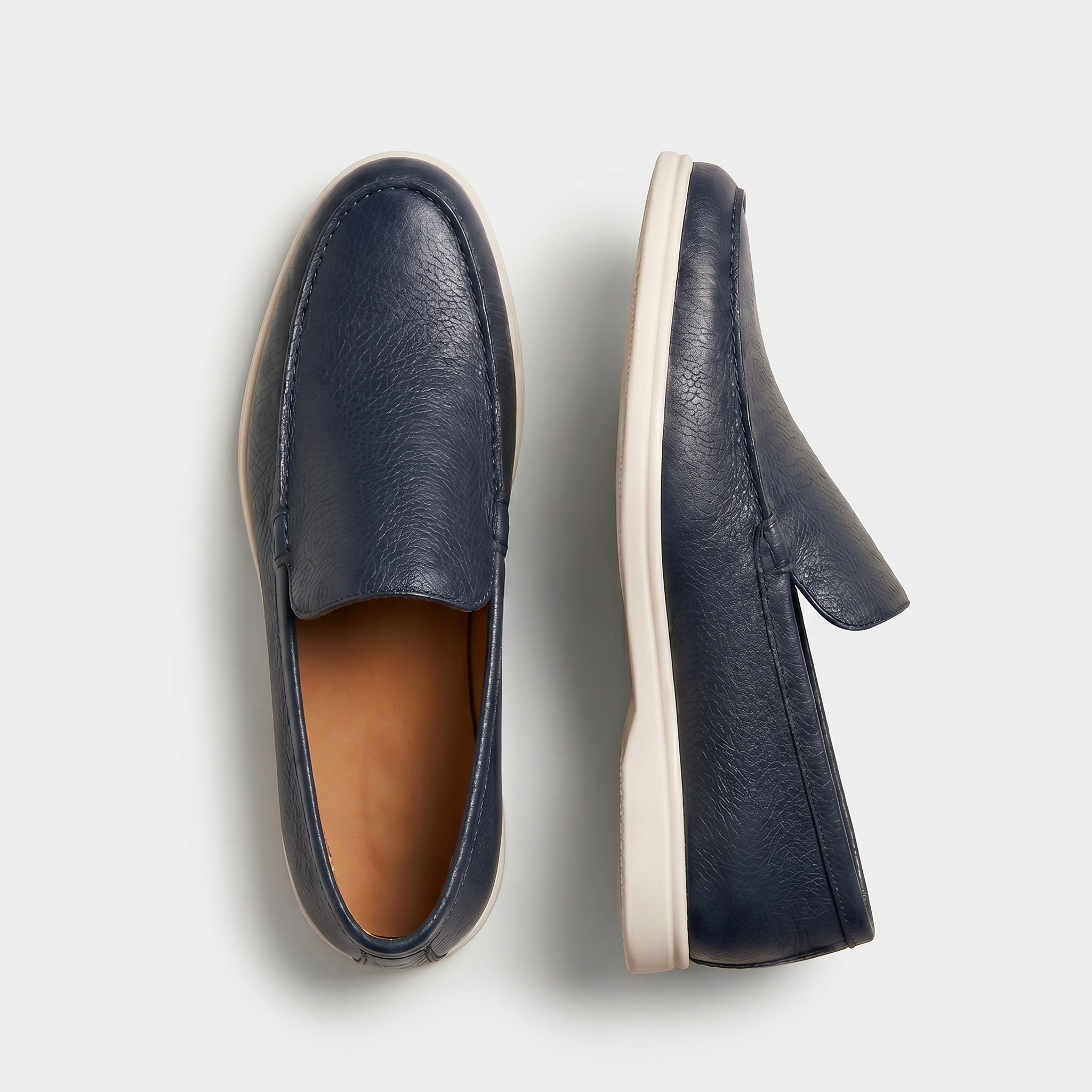 Portofino Leather Loafer Navy