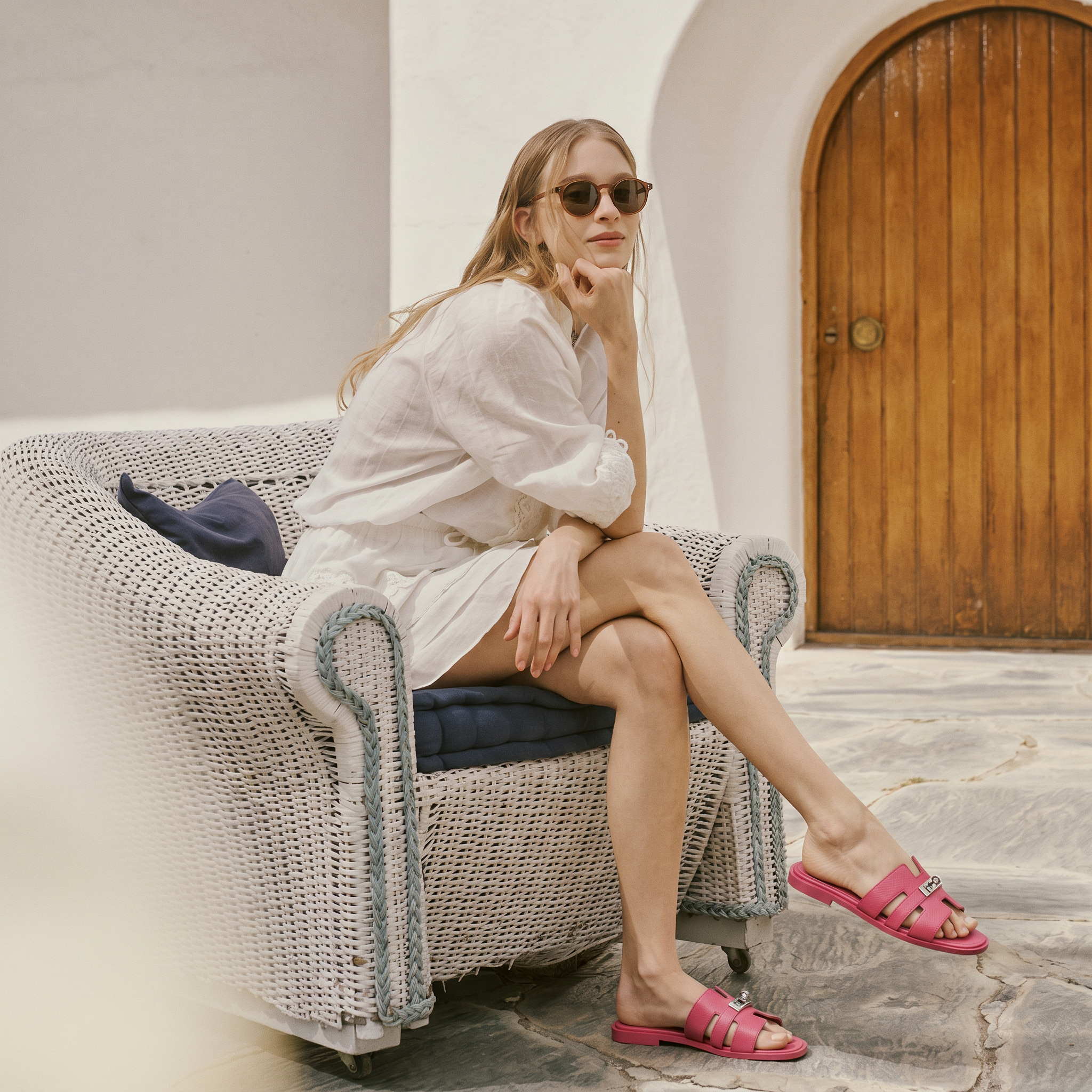 Marbella Slide Women Fuchsia