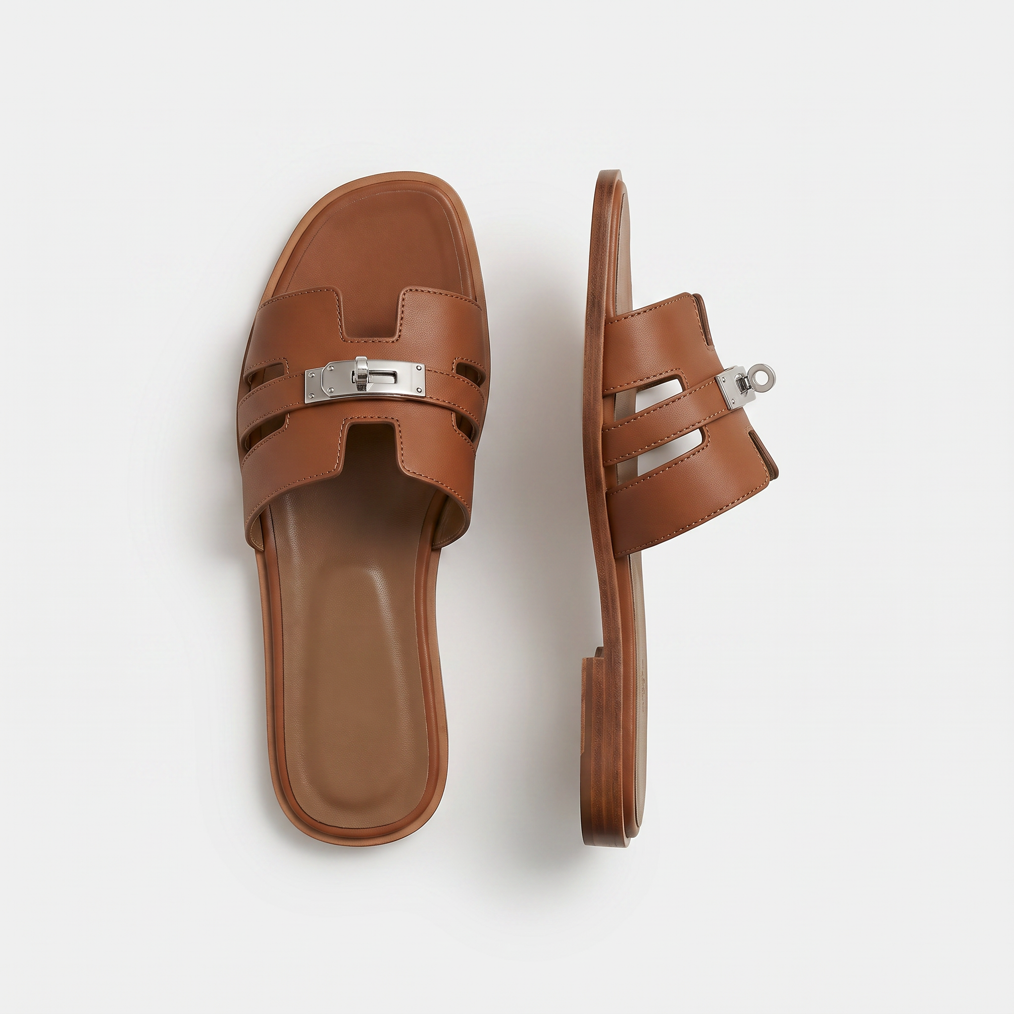 Marbella Slide Women Cognac