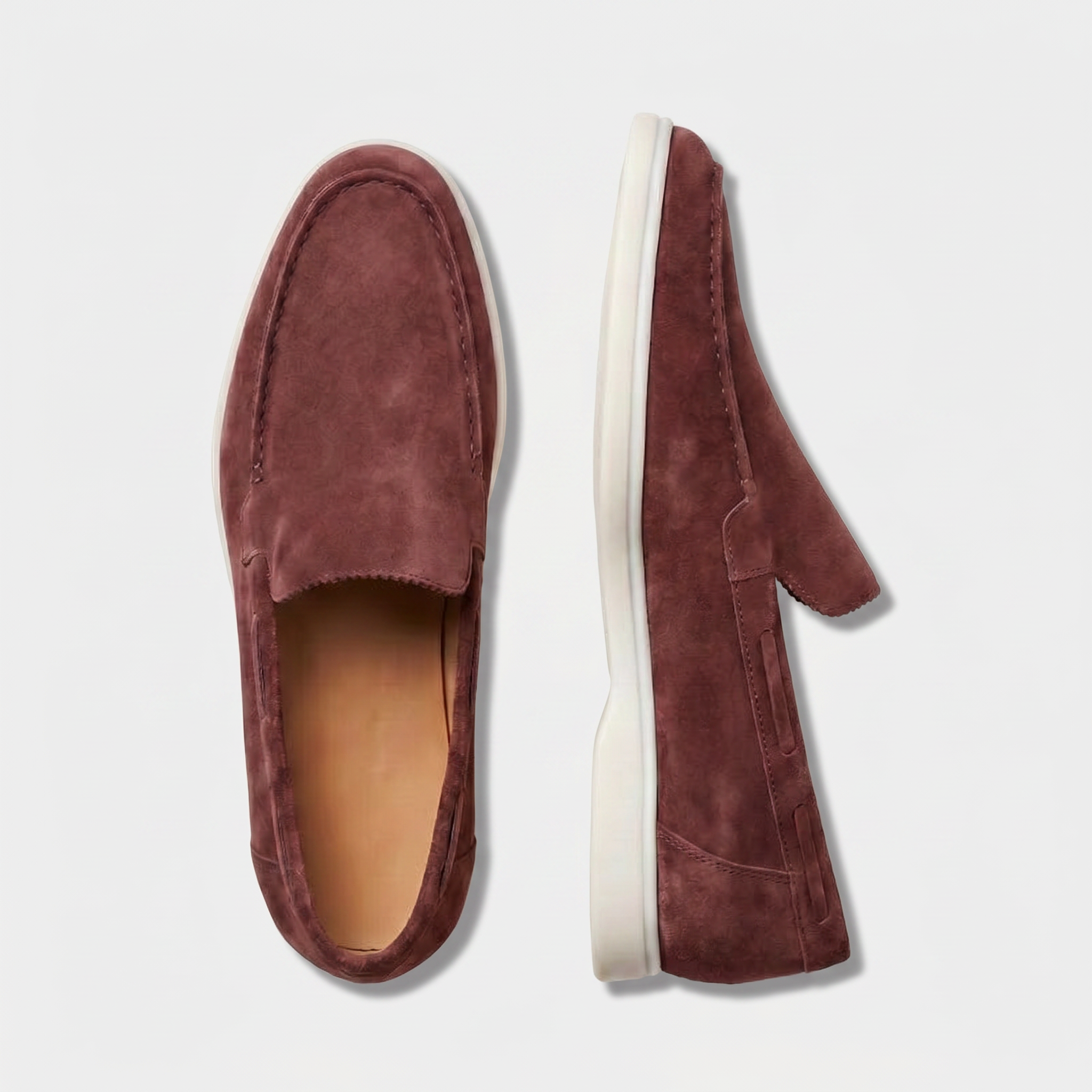 Milano Classic Slipper Wildleder Burgundy Rose