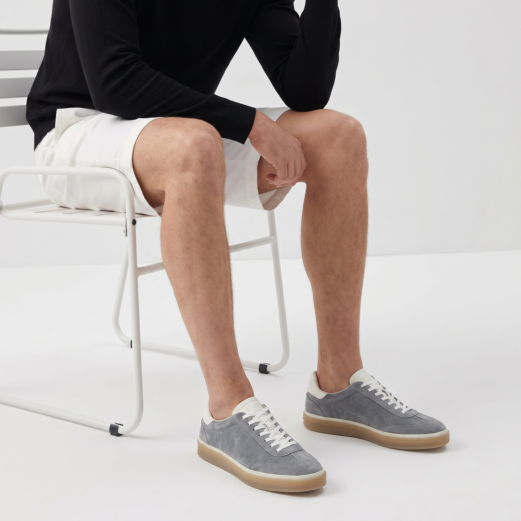 Riviera Court Sneaker Suede Grey