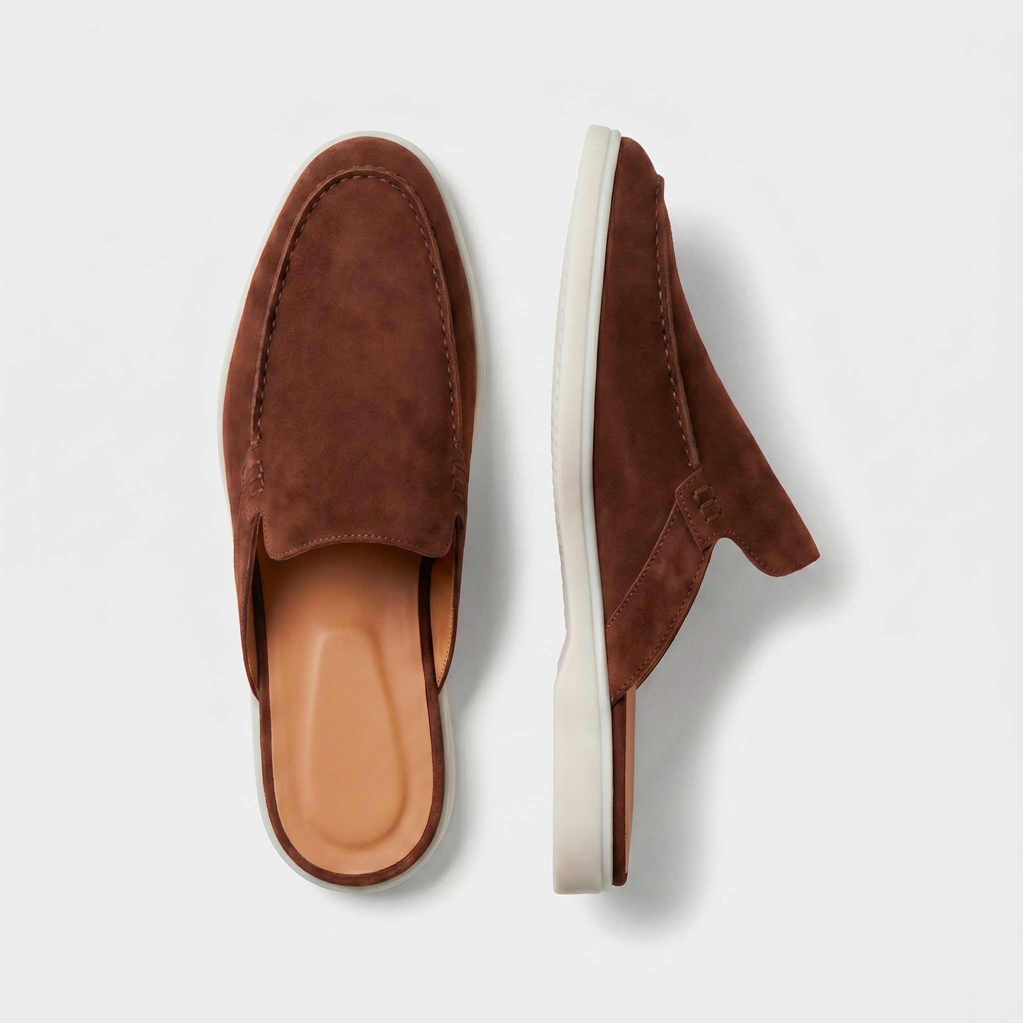 Positano Suede Mule II Rust