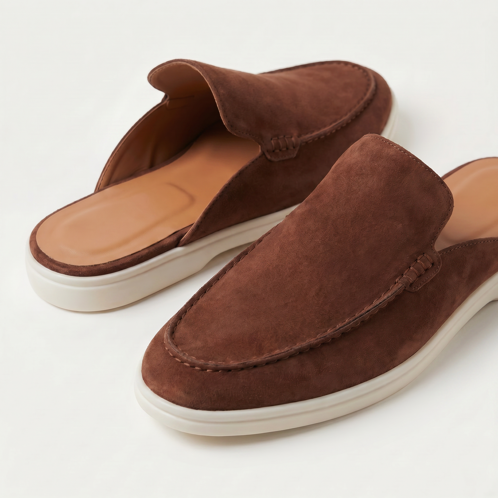 Positano Suede Mule II Rust